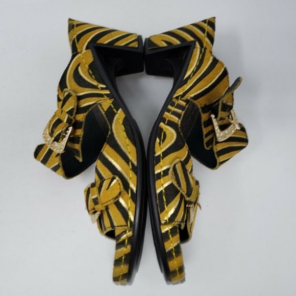 HELLE COMFORT DANYA TORMES TIGER SANDALS MULES 38 - Picture 9 of 10